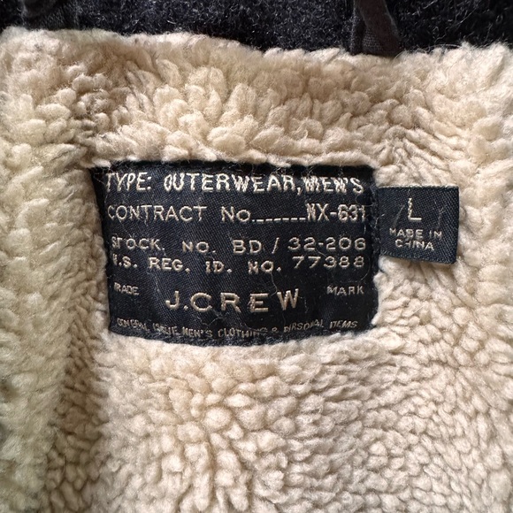 J. Crew Men’s Black 100% Wool Thermore® Jacket - Picture 2 of 7